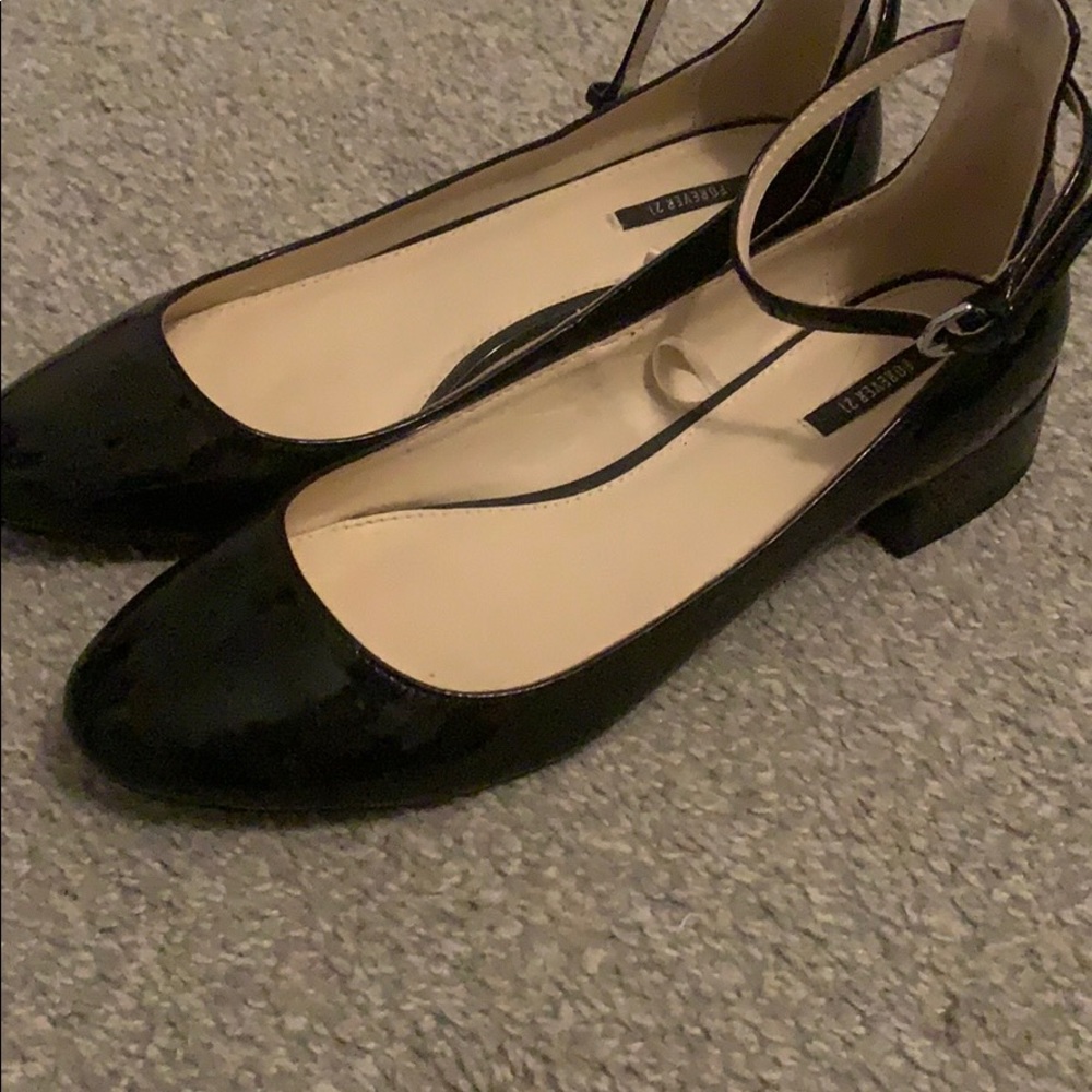 Classic patent Mary Jane style shoes